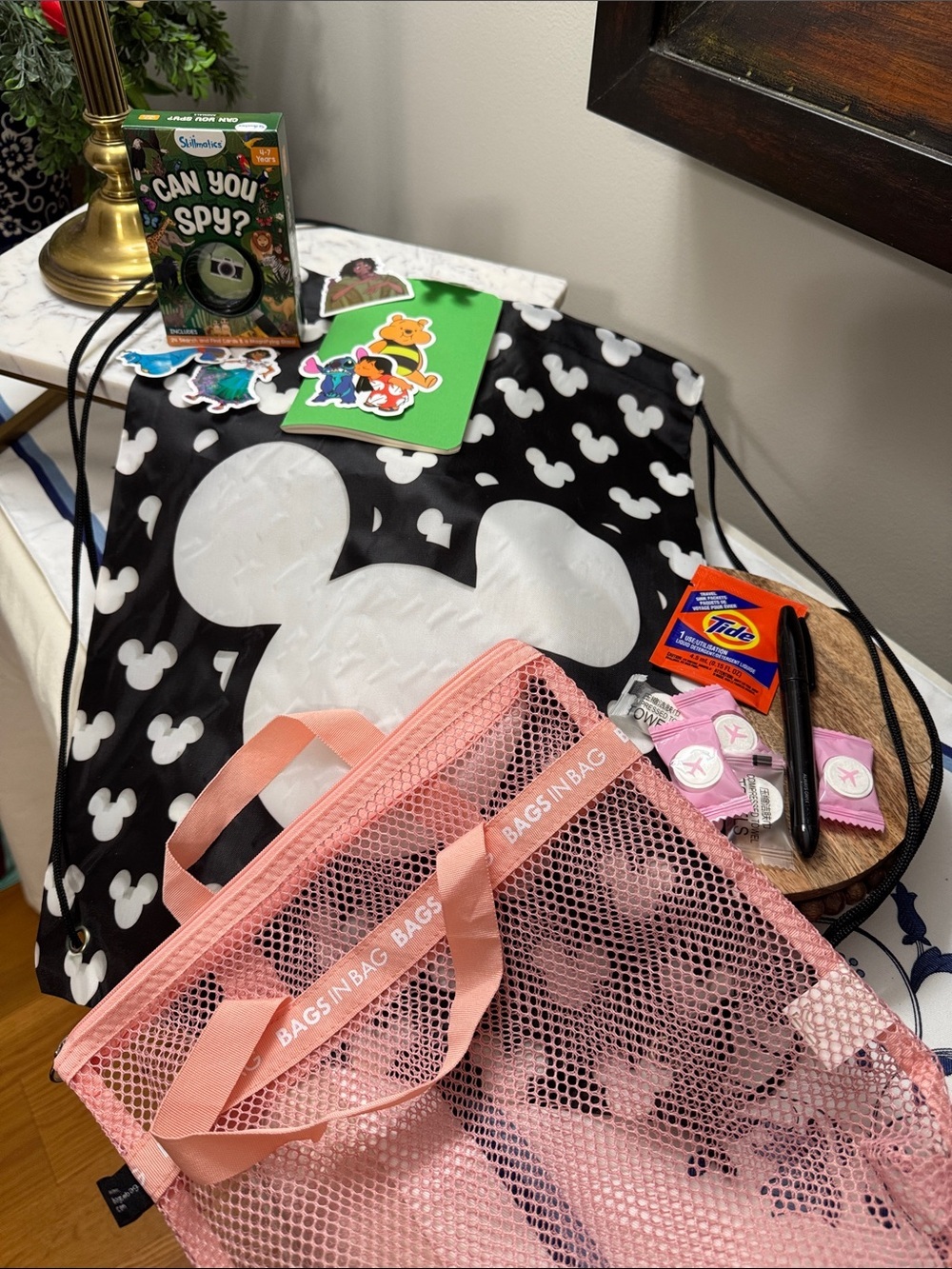 Disney Bundle Mesh Tote - Kids Accessories Bundle #2